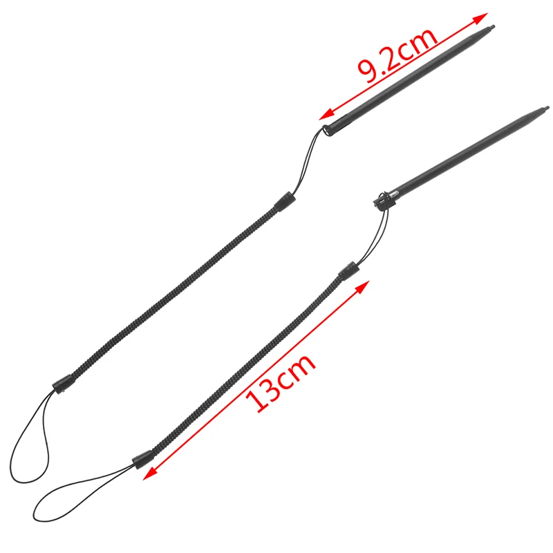 1pc touch screen metal touch phone pen tablet stylu with spring string  computer