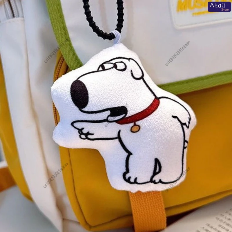LLavero de perro brian parlante divertido, juguete con sonido colgante, llavero de voz para aliviar el estrés, bonito regalo para mascotas, bolsa de coche, decoración colgante