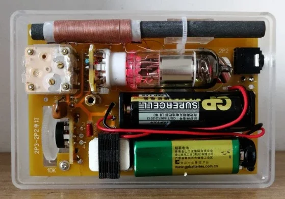 2P2 Tube Single Light Medium Wave Radio Plate Battery Tube Radio 2P2 Tube 2P3 Radio Board