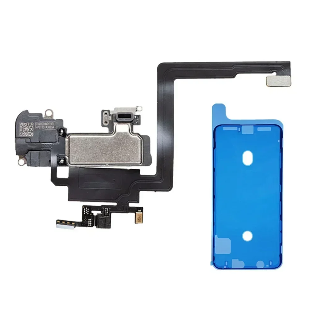 Ear Speaker + Waterproof Adhesive with Flex Cable for IPhone X XR XS 11 12 Mini Pro Max Top Front Loud Speaker Replacement