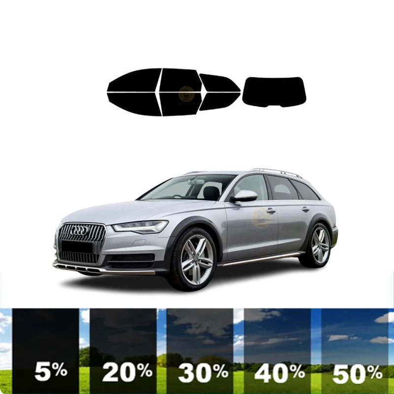 

precut Removable Window Tint Film For Car 100% UVR 5%-35%VLT Heat Insulation Carbon ﻿For AUDI A6 4 DR WAGON 2012-2017