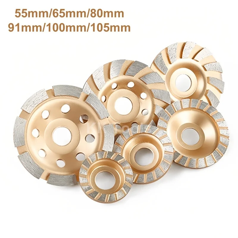 Diamond Grinding Disc 55/65/80/91/100/105MM Diamond Grinder Wheel Abrasives Concrete Tools Metalworking Cutting Wheels Cup Saw