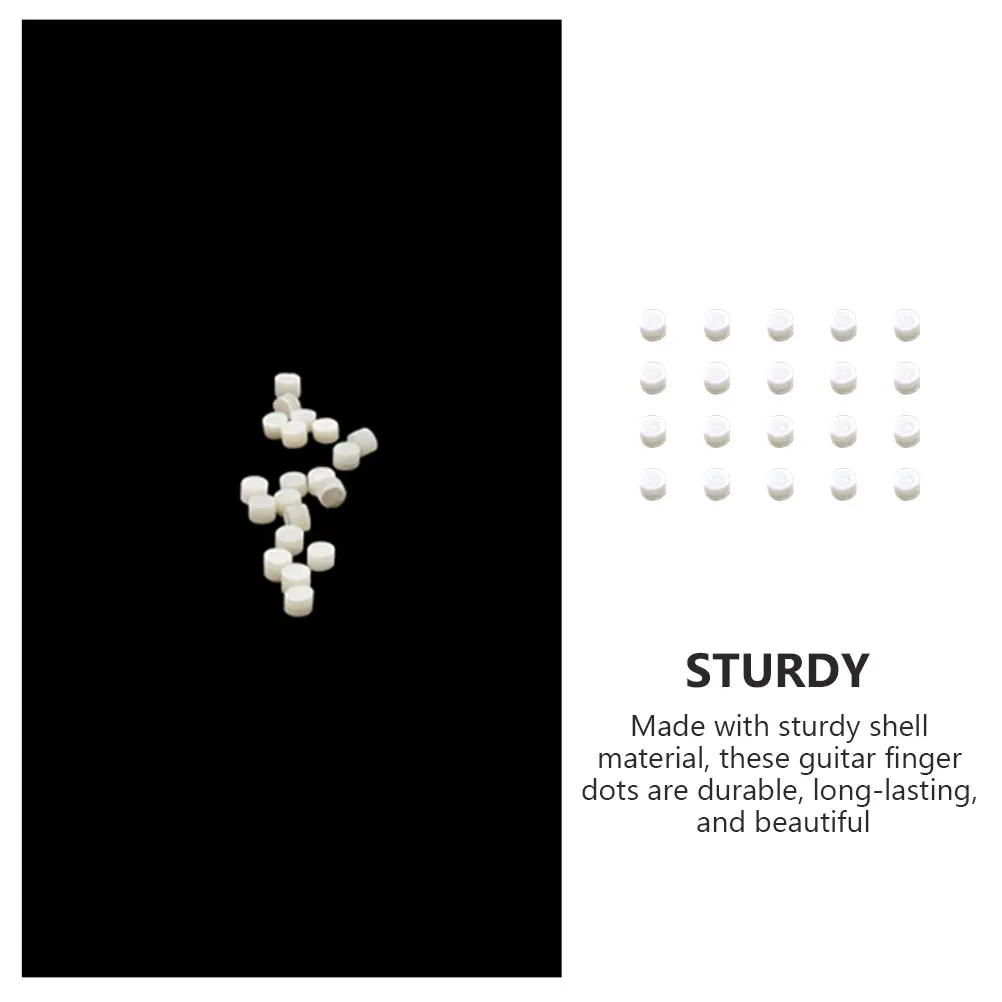 

20 Pcs Guitar Tone Dots Fret Markers Inlay Stickers Fretboard Fingerboard Side Component