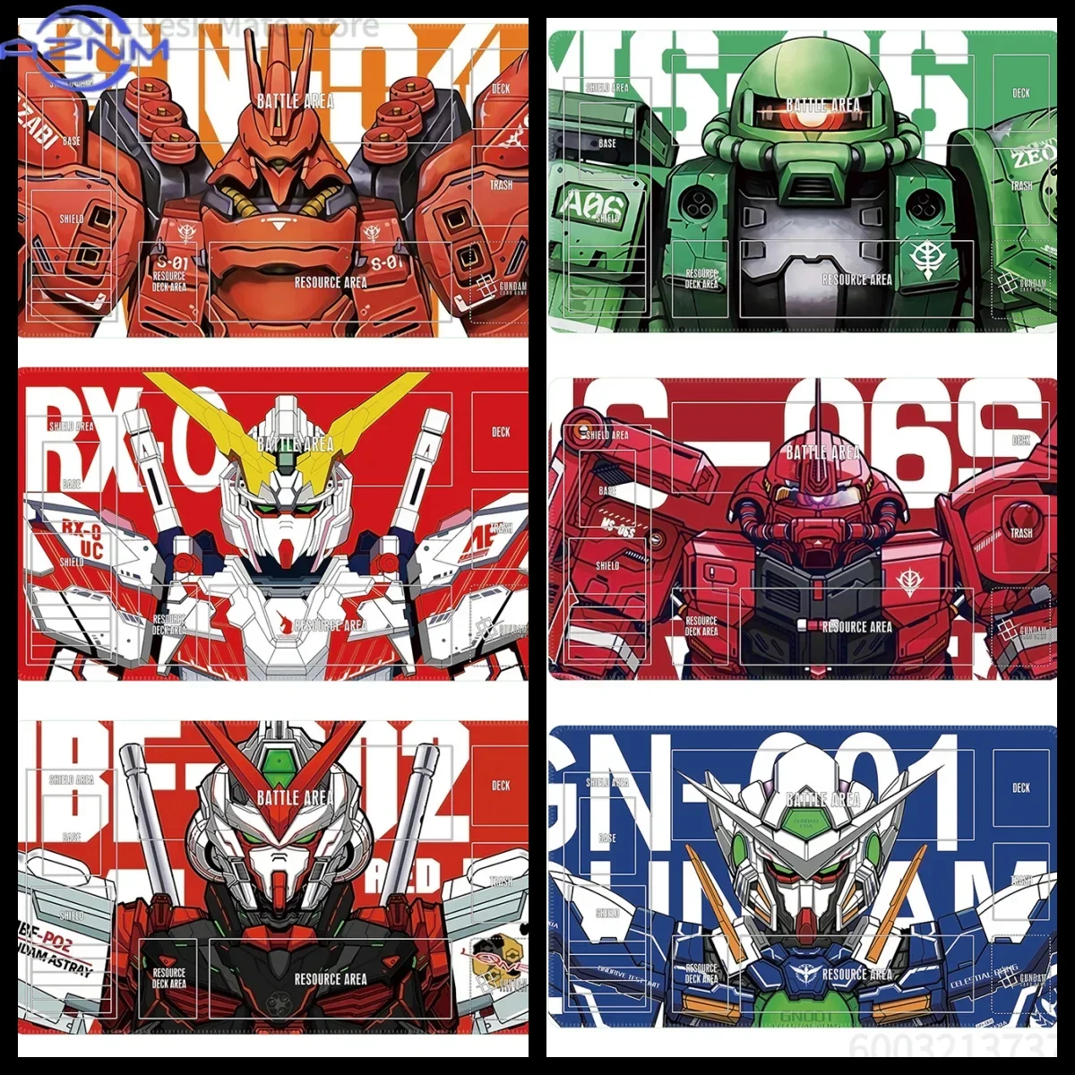 Anime Mecha Robot Portrait XXL Gaming Mouse Pad, Color Block Sci-Fi Mecha Art Non-Slip Lock Edge Large Desk Keyboard Mat