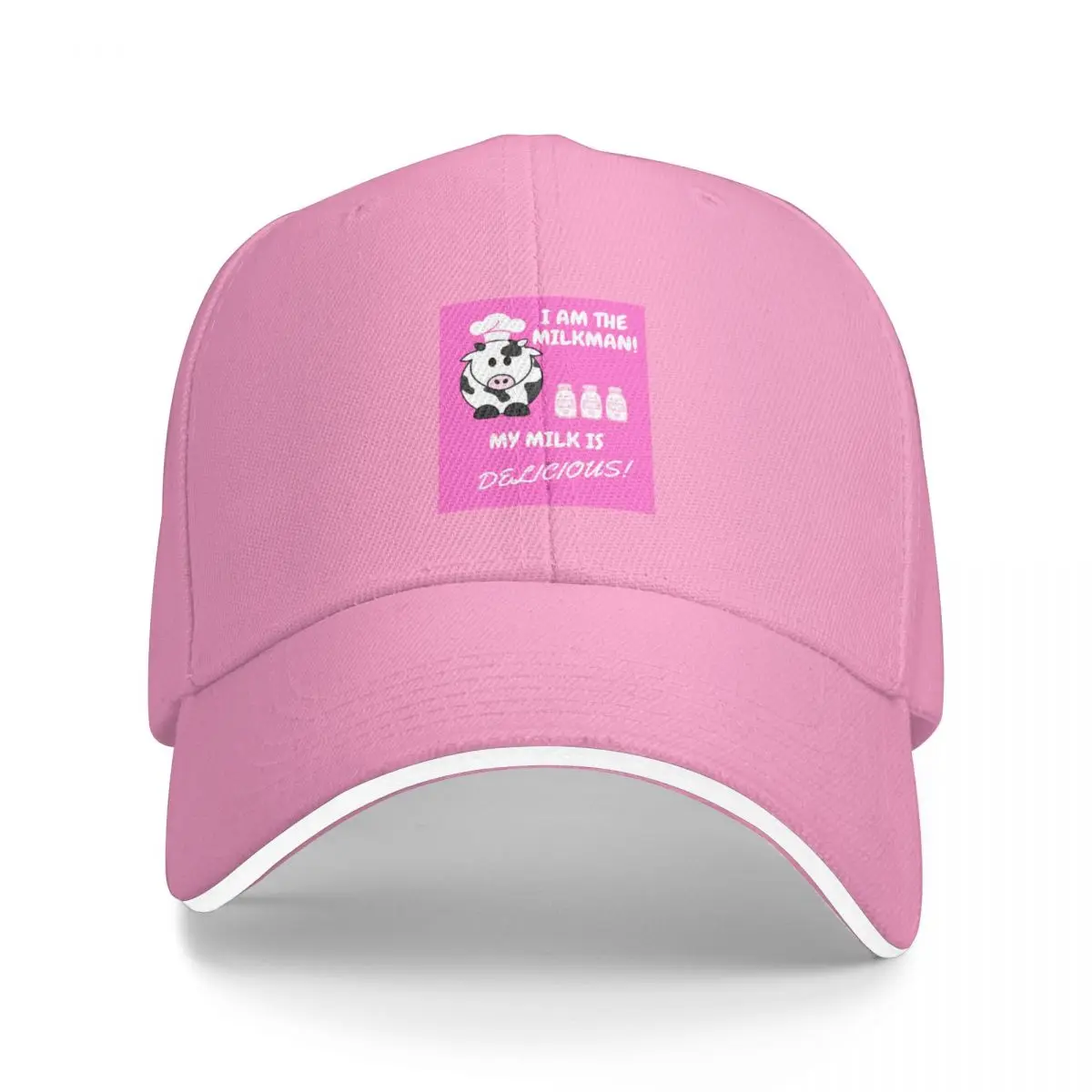 

I am the milkman, my milk is delicious-pink Bucket Hat Baseball Cap Hiking hat men's winter cap Women's