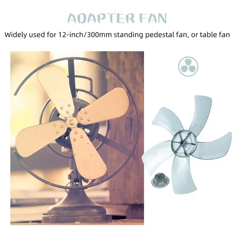 1 Set Household Plastic Fan Blades Standing Pedestal Fan Blades Fan Blades