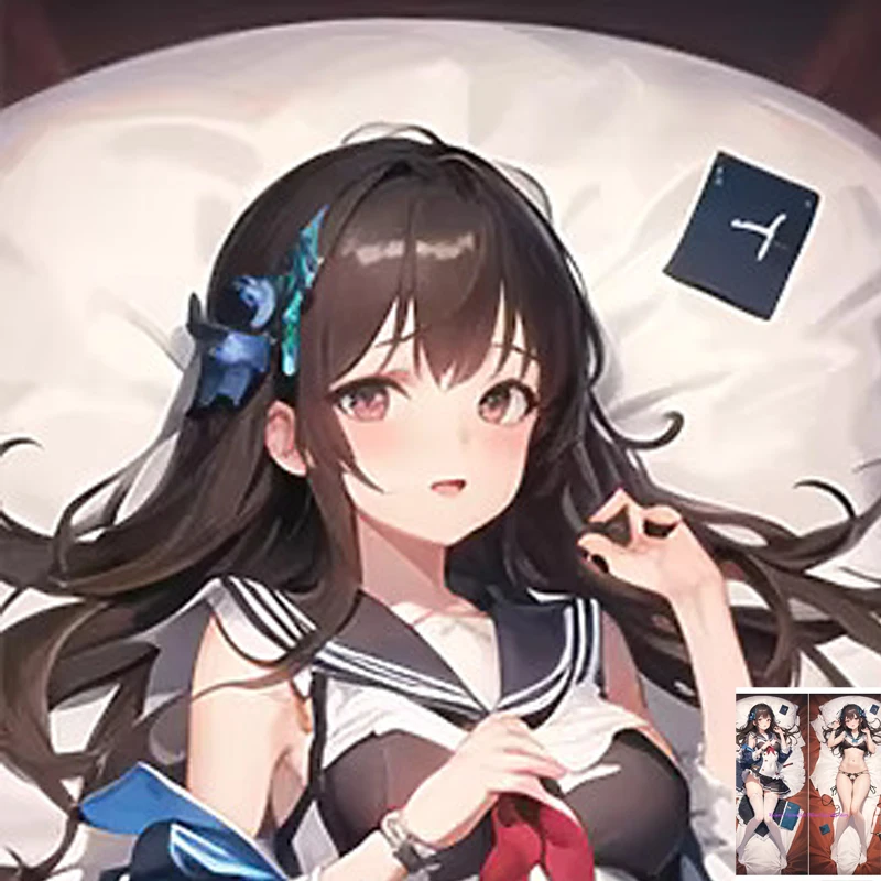 

Dakimakura Anime Sakuya Izayoi Double-sided Print Life-size Body Game Pillow Cover Bedding Gifts