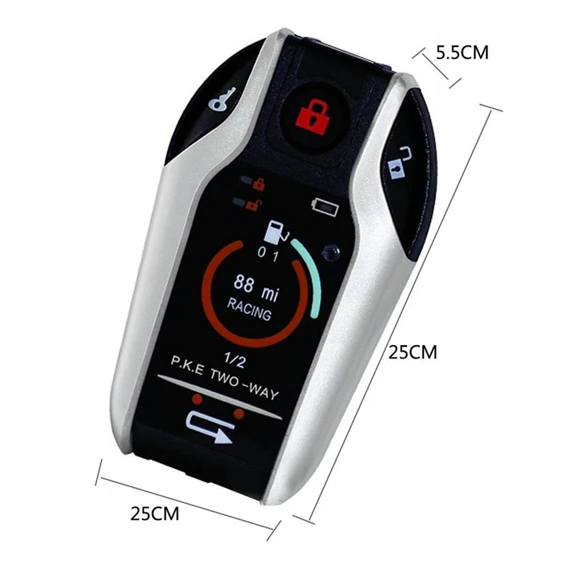 12V Universal Car Motorcycle Anti-Theft Alarmt Wo Way Sensor Alarm With Pke Automatic Induction And Flameout Function