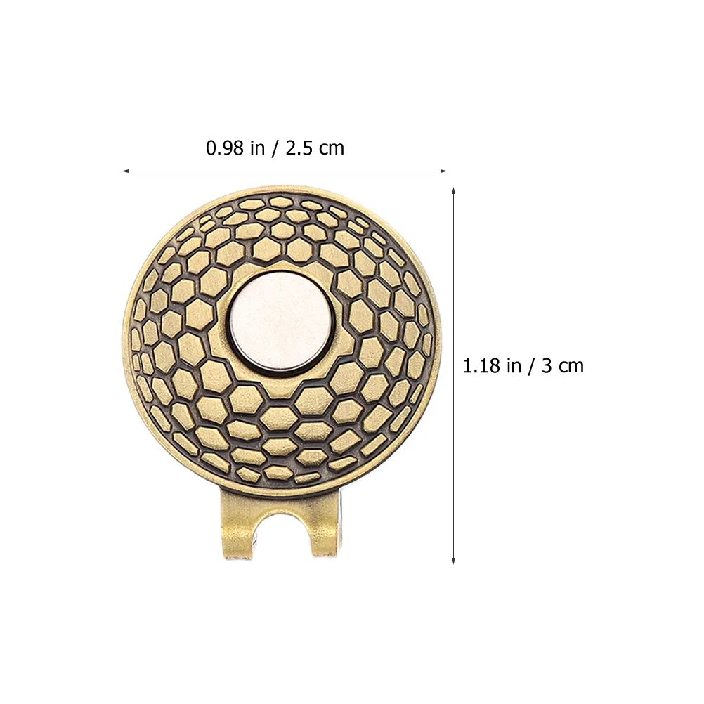 

2Pcs Golf Marker Hat Clips Metal Portable Ball Markers Zinc Alloy Golfing Supplies Durable Golfs Marker Hat Clip