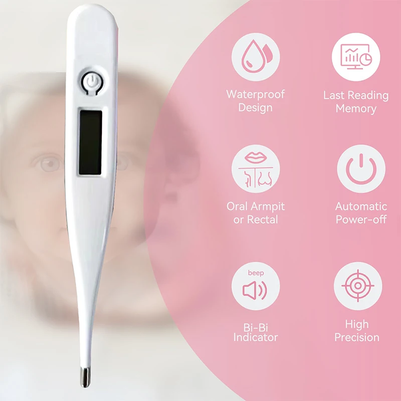 NEW Digital LCD Heating Oral Thermometer Tools Kids Baby Child Infant Temperature Measurement Electronic Clinical Thermometer