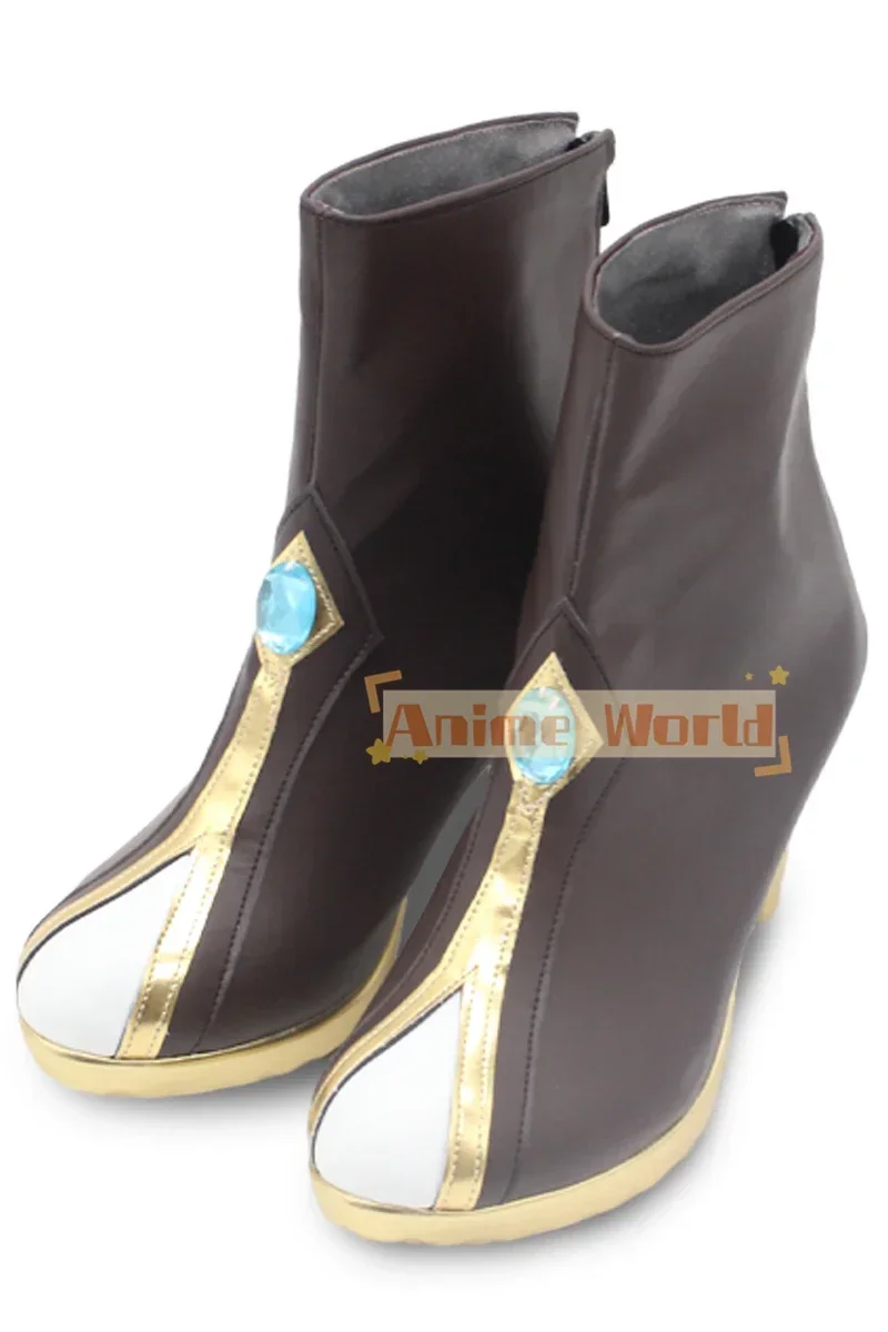 Zapatos de Cosplay de Elysia, juego Honkai Impact 3, accesorios de Cosplay, zapatos de cuero PU, botas de Carnaval de Halloween hechas a medida
