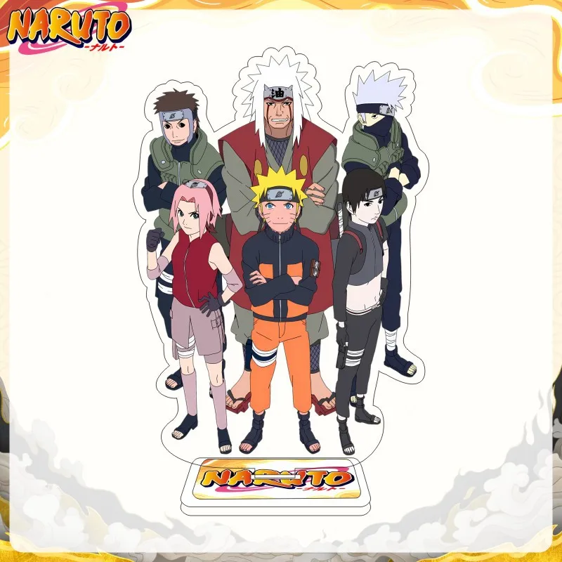 Japanese Naruto anime star peripheral acrylic Dali brand double-layer desktop ornament toy doll 15CM   birthday gift