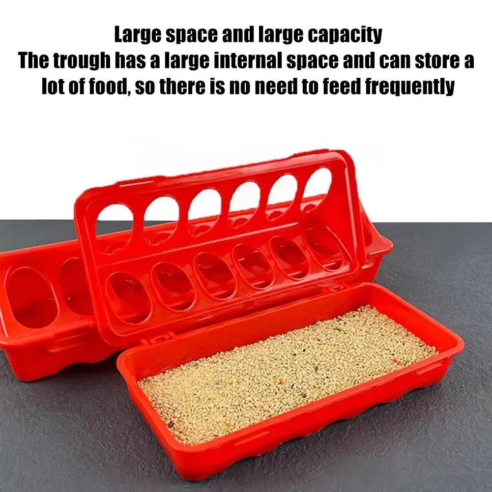 Comedero y bebedero grueso para aves de corral, dispensador de agua y comida, bebedero para pollos y pájaros, contenedor de cubo de alimentación