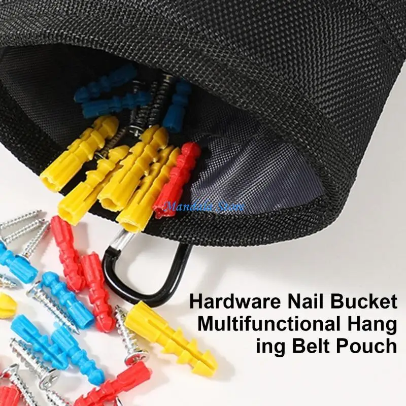 U2JC Cylinder Screw Spacious Tool Storage Waist Buckets with Large Capacity for Easy Access to Hardware Tool on the Job