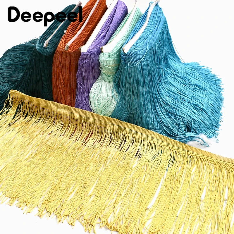 

5/10M 10-30CM Long Tassel Fringes For Sewing Clothes Decorative Fringe Tassels Dress Curtain Lace Trims DIY Garment Accessories