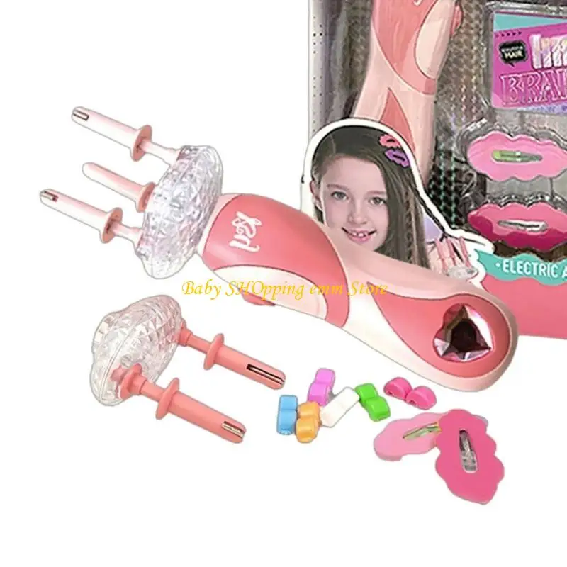 Công cụ tạo kiểu tóc cô gái 23GD Bộ dụng cụ tóc điện bện điện trẻ giả vờ đồ chơi