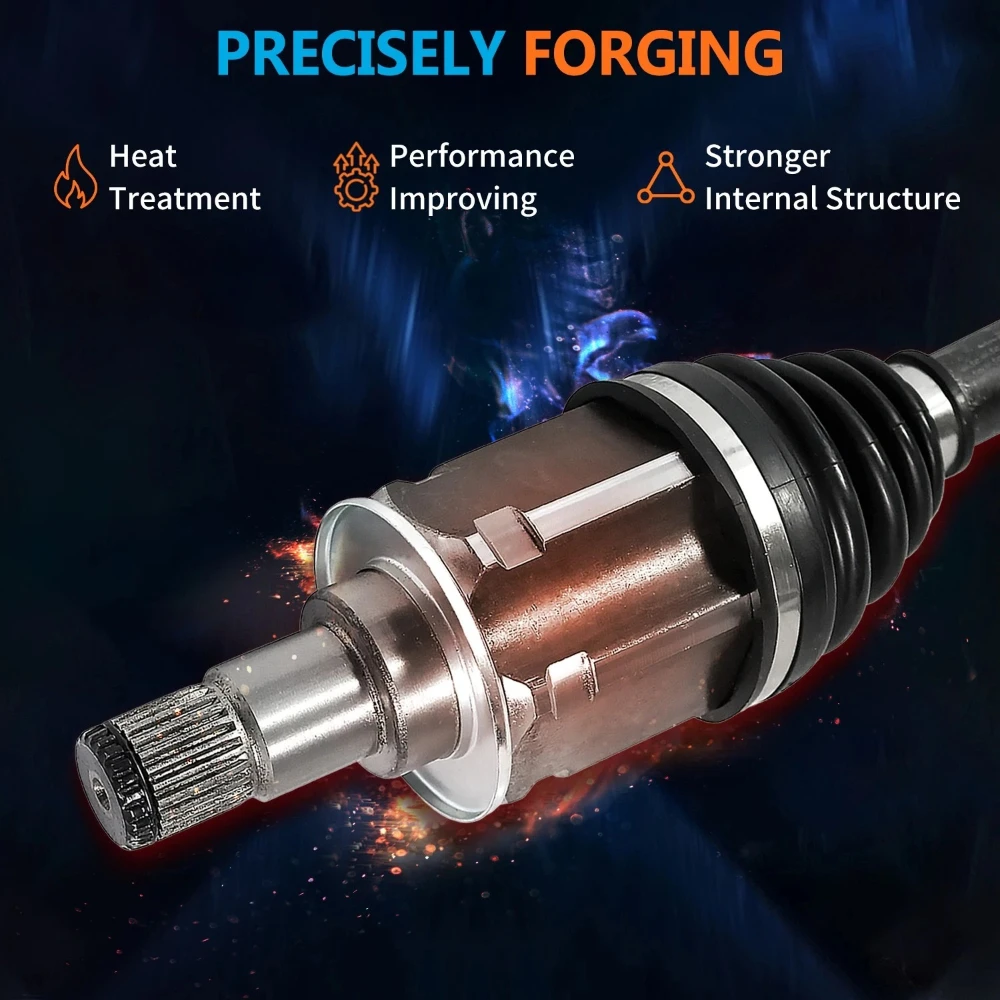 Maxfavor Cv Axle Joint Assembly Fit for Honda Civic 2006 2007 2008 2009 2010 2011 2012 2013 Exl Lxs Dx Ex Exs Gx Lx Sedan Coupe Auto Trans 1.8L I4 W/At, Cv Axle Fwd Front Right Passenger Side view 4