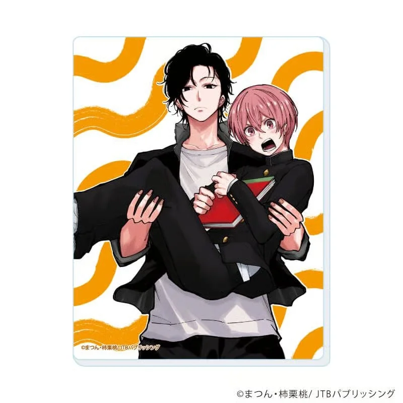 cartoon I Won't Give Up My Princess Position Tetsuya Sakurai Himeno Manabu rectangle Acrylic Stand Model Plate Keychains