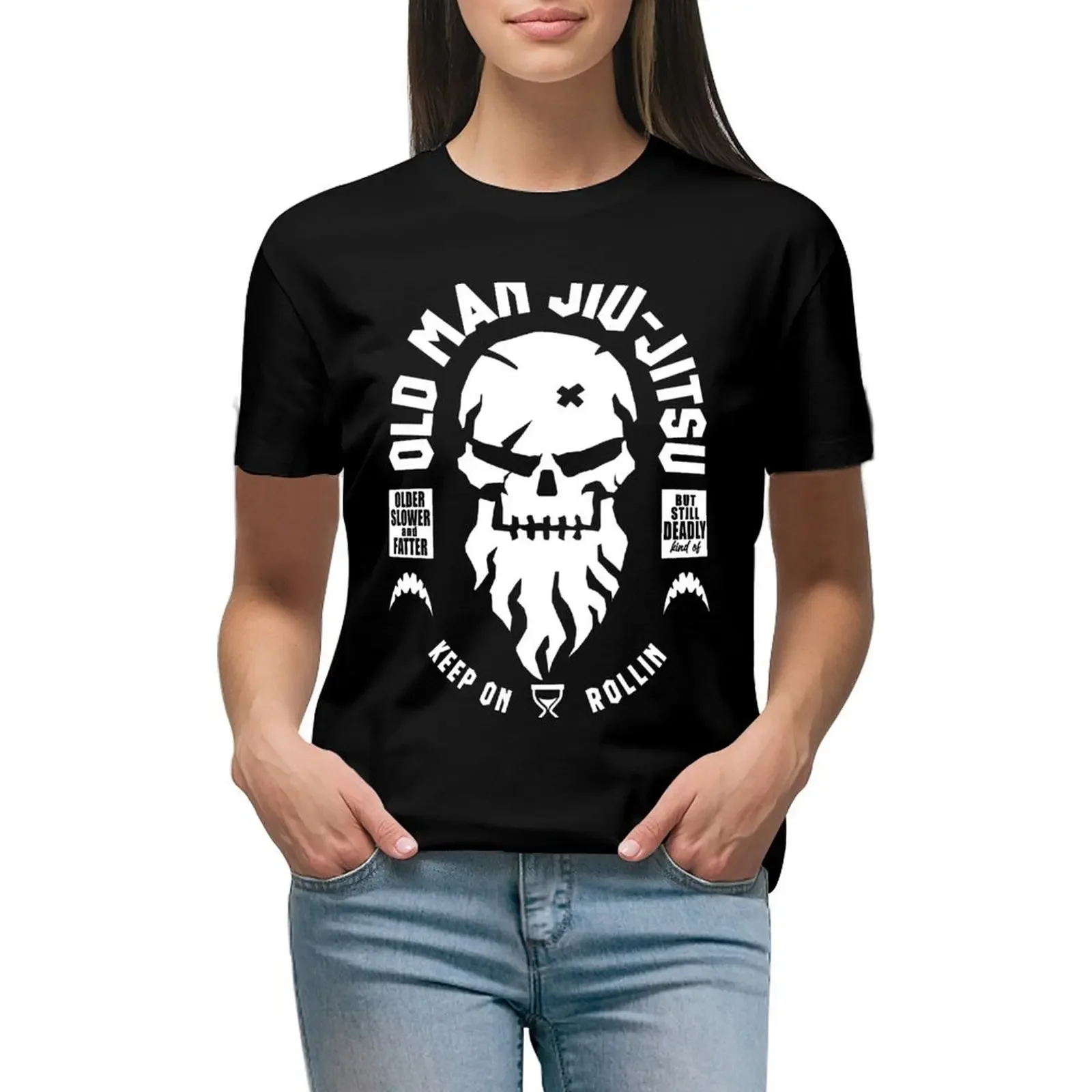 

Old Man Jiu Jitsu T-Shirt Aesthetic clothing blacks graphic t-shirts for Women