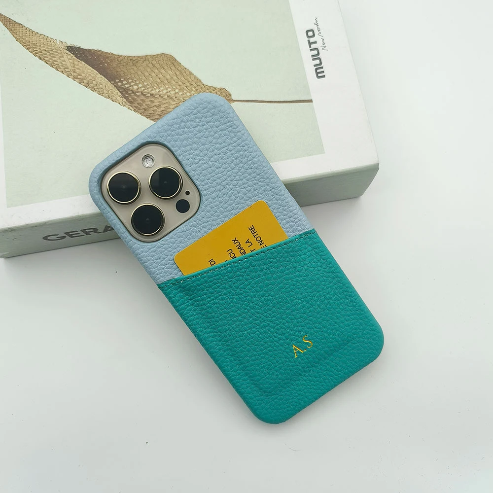 حافظة جلدية مخصصة لهاتف آيفون 16 15 14 13 12 17 Pro Max الأحرف الأولى kafr saya غطاء 13 14 15 Pro Max