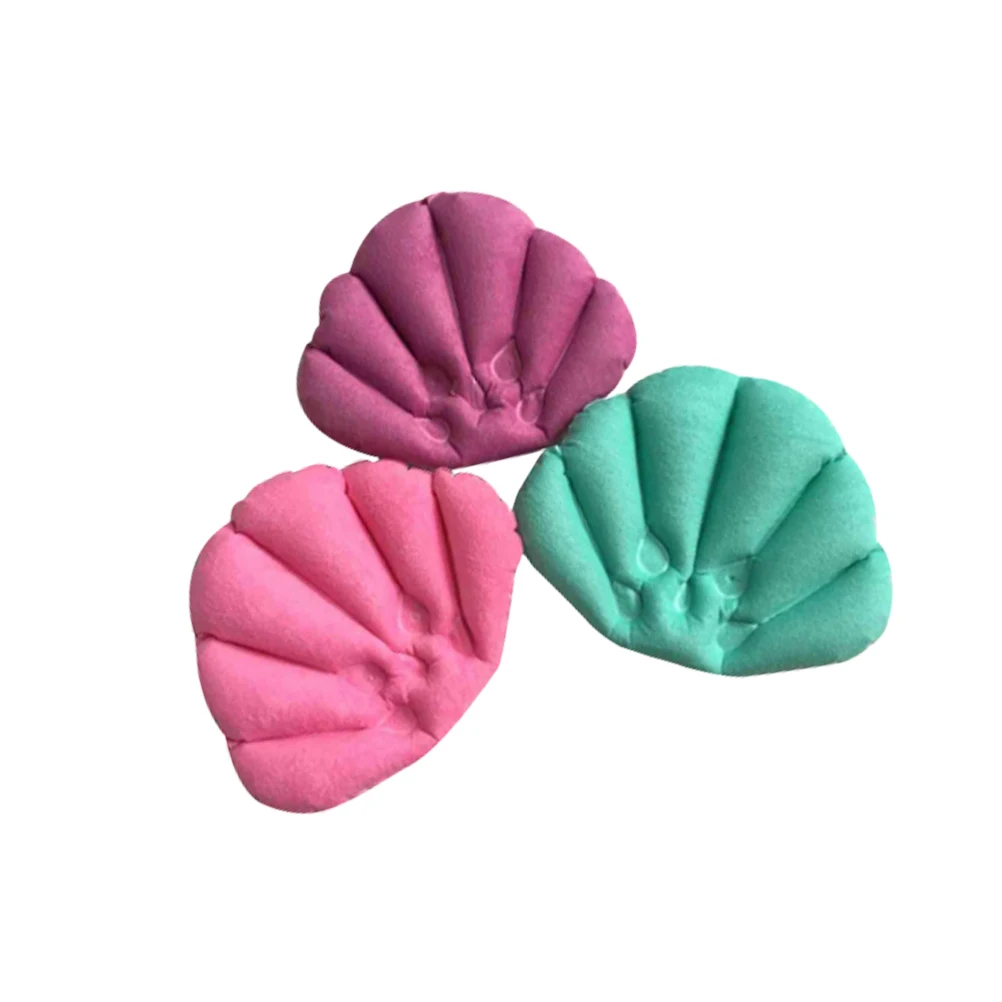 

3 Pcs Inflatable Bath Pillow Soft Cloth Suction Cups Neck Cushion Spa Bathtub Support Bathroom Accessories