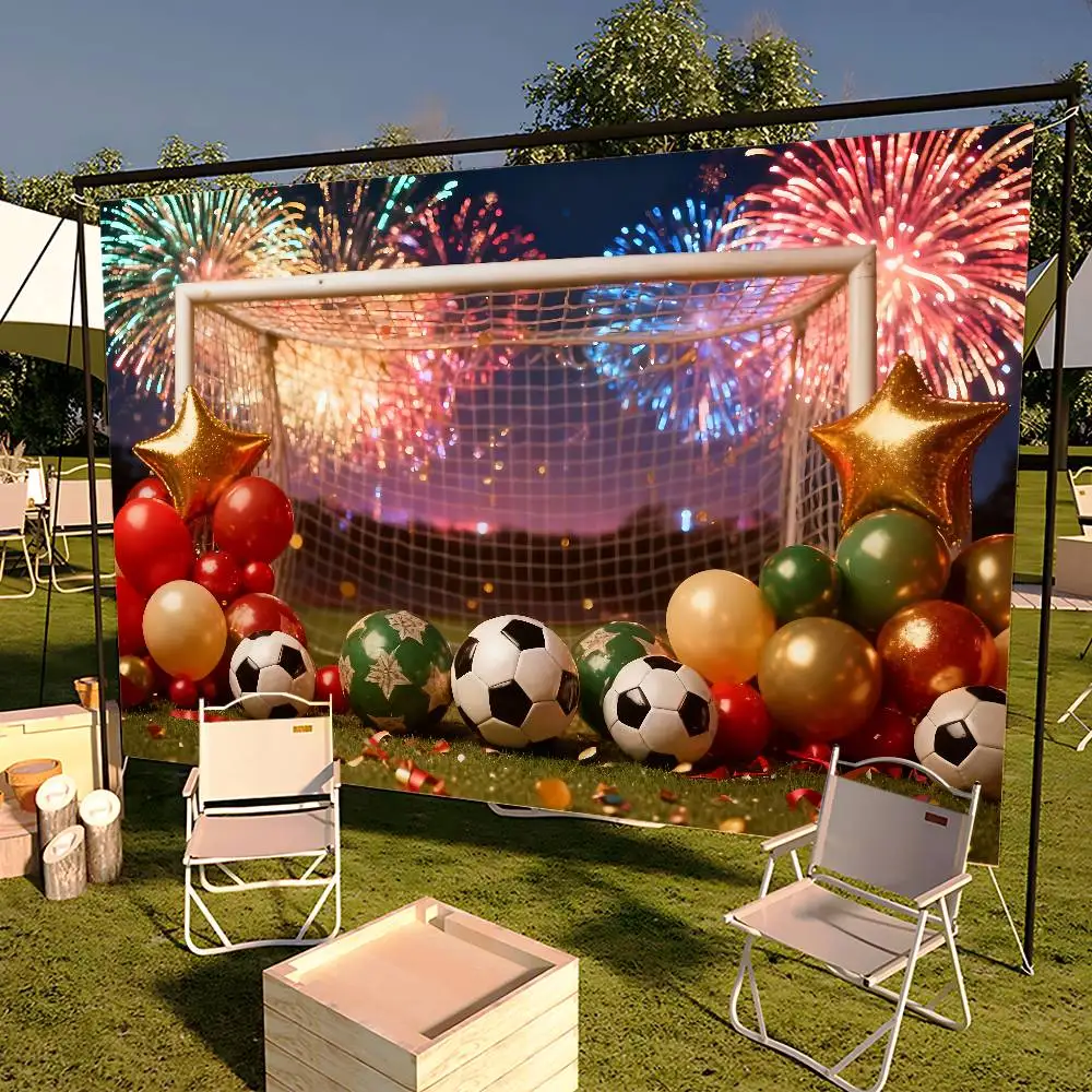 Fußballplatz Jungen Geburtstag Dekoration Hintergrund Fotografie Party Schlafzimmer Wohnzimmer Dekoration Schießen Hintergrund Tuch