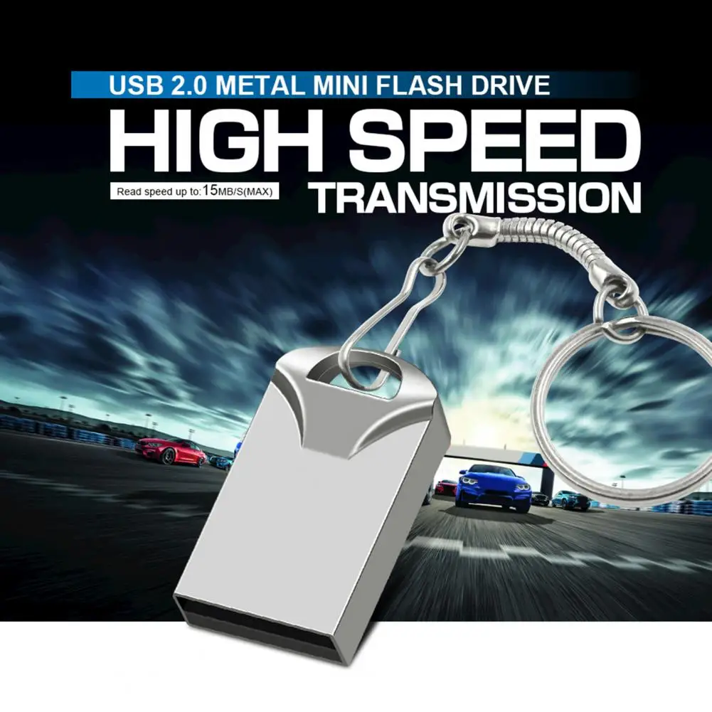 Pen Drive Metal Creative Keychain USB Flash Drive Stable U Disk Storage External Hard Disk Personal Use