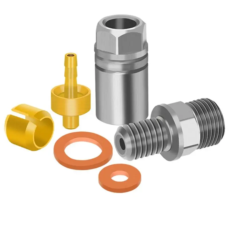 AEE6-Universal Hope Oil Hose Connector Set Oil Needle Olive Heads Five-Wire Caliper For Hope TECH3 V4 E4 X2 Brake Handle End