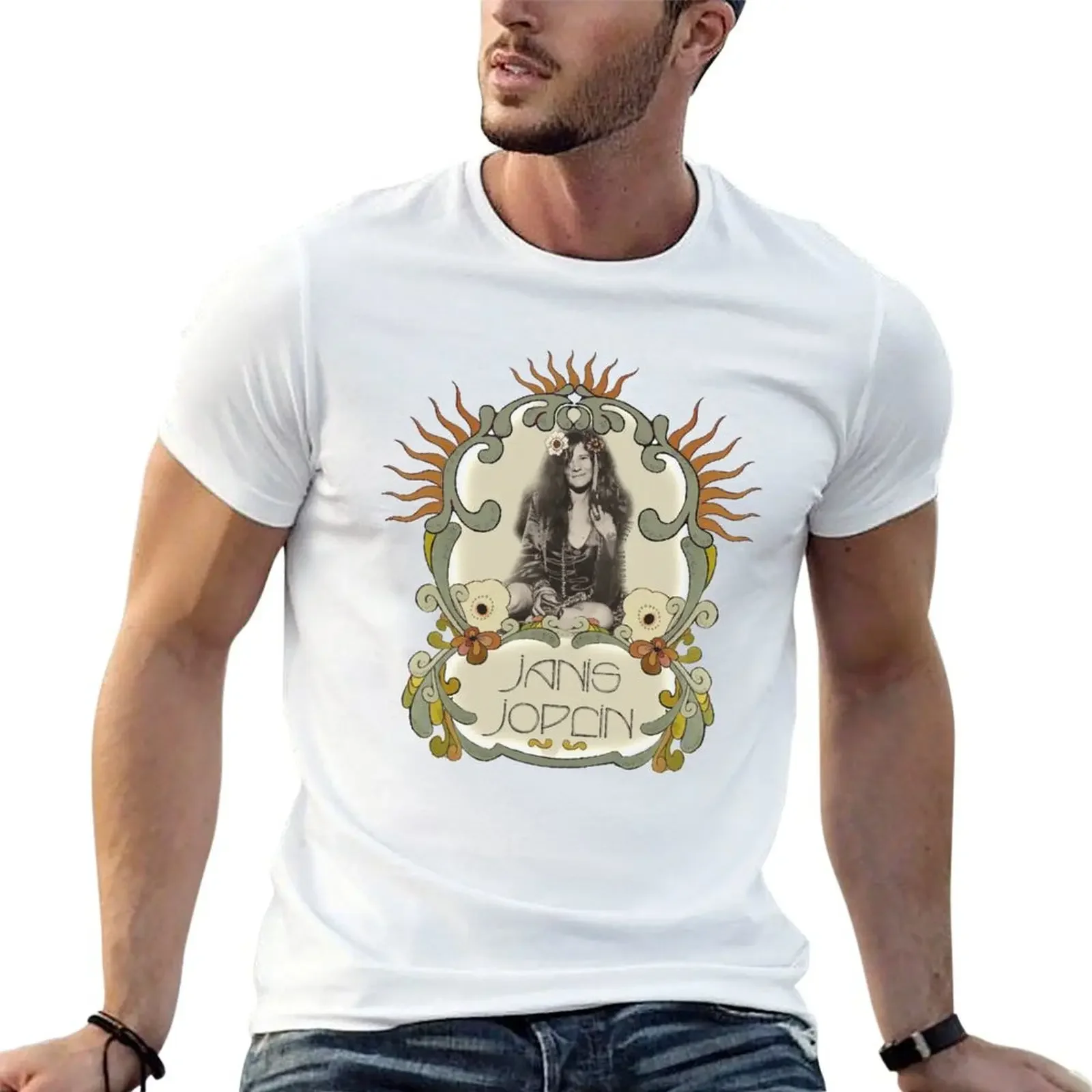 Vintage Janis 2 T Shirt T-Shirt tees kawaii clothes baggy shirts Luxury man workout shirts for men