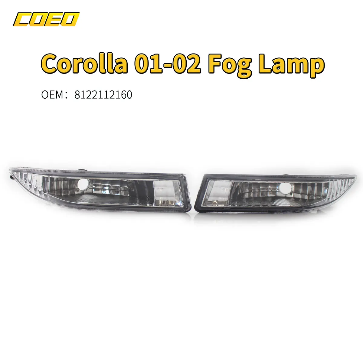 

Auto Front Bumper Fog Light Lamp Assembly For Toyota Corolla US Version 2001-2002 TO2593105 TO2592105