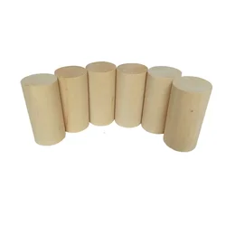Round Wood Rod Length 30-100mm Diameter 30/40/50mm Solid Wood Strip DIY Model Material Accessories