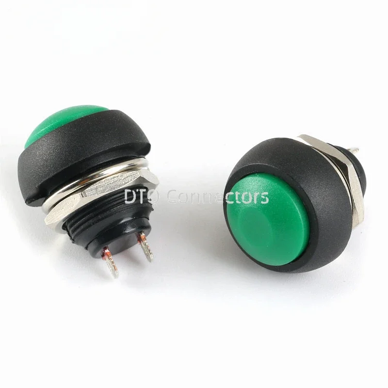 5Pcs Mini 12mm Waterproof Momentary ON/OFF Push Button Round Switch PBS-33B For arduino