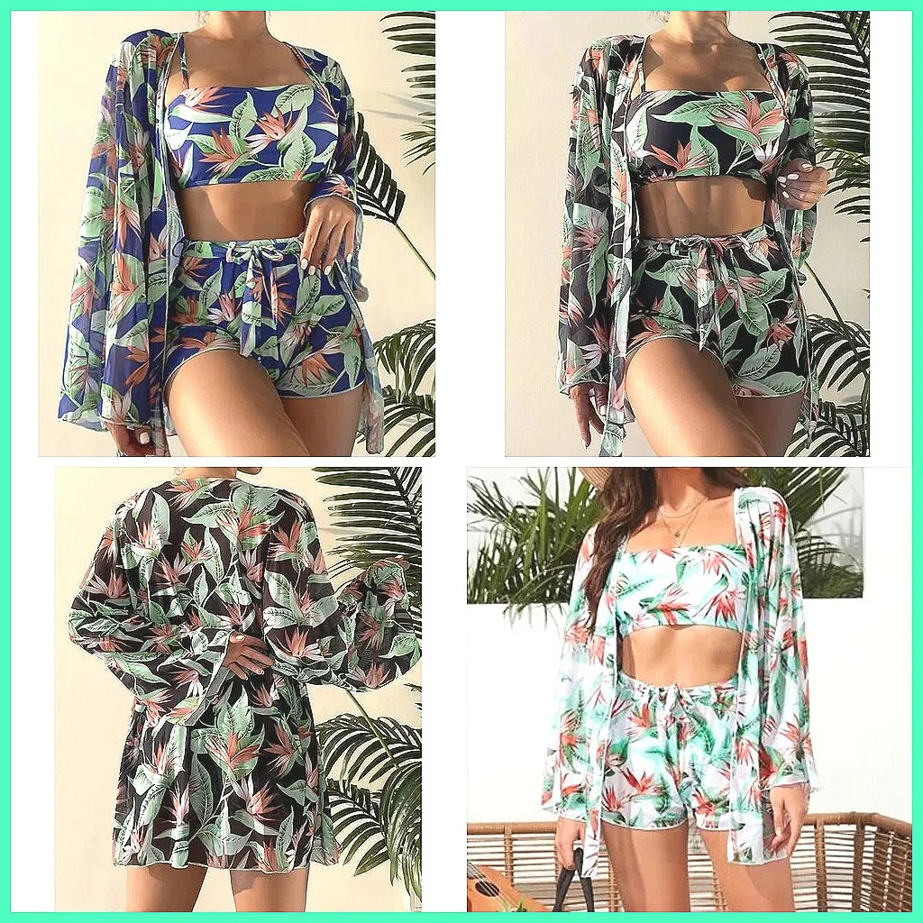 

2026 New Tankini Set Women Two-Piece Swimwear Sports Beach Bathing Suit Separate Swimsuits