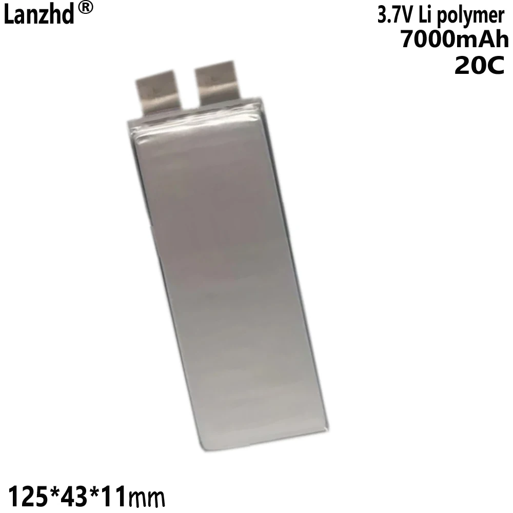 1-12PCS 20C high capacity 3.7v 7000mAh Li lithium cells lipo polymer battery for diy 48v 20ah battery pack power tool 1143125