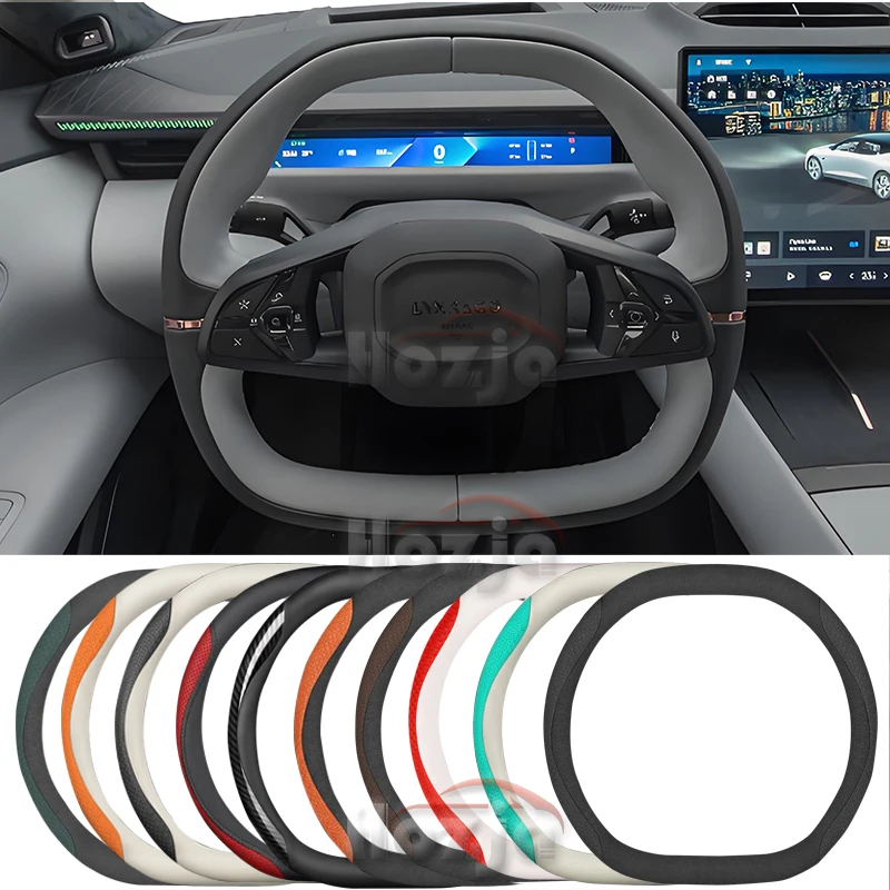 

Leather Car Steering Wheel Cover for Lynk&Co 02 2025 Non-slip Car-styling Auto Accessories