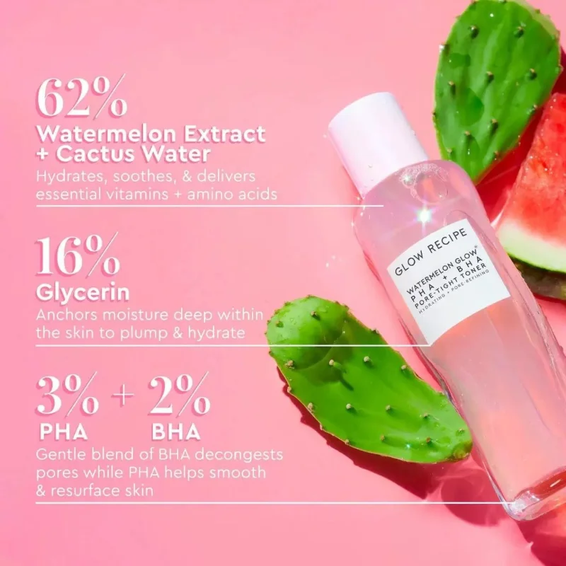 Watermelon Fruit Acid Pores Firming Skin Toner 150ml Oil Control High Moisturizing Brightening Skin Tone Facial Care Toner
