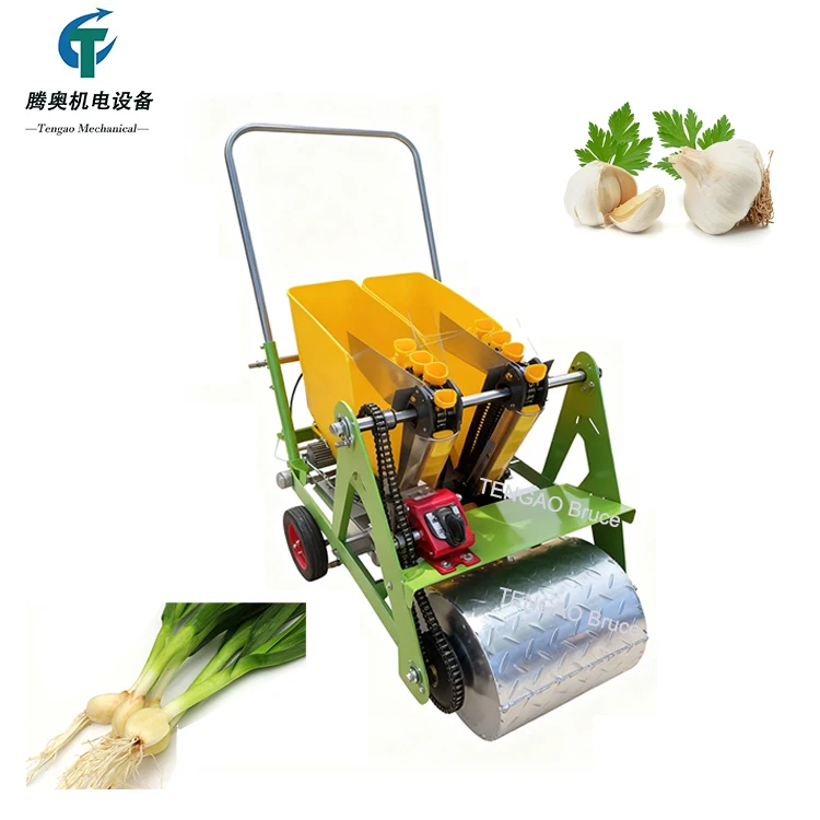 HGU-2 Garlic Seeder Planting Machine High Quality Garlic Seeder Machine Hand Push Garlic Sowing Machine