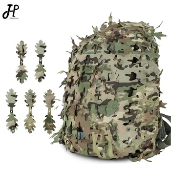 Bionic Camo Net sport Zaino Copertura Laser 3D Forma di albero Camouflage Borse da caccia Copertura Paintball Paracadutista Accessori per la caccia
