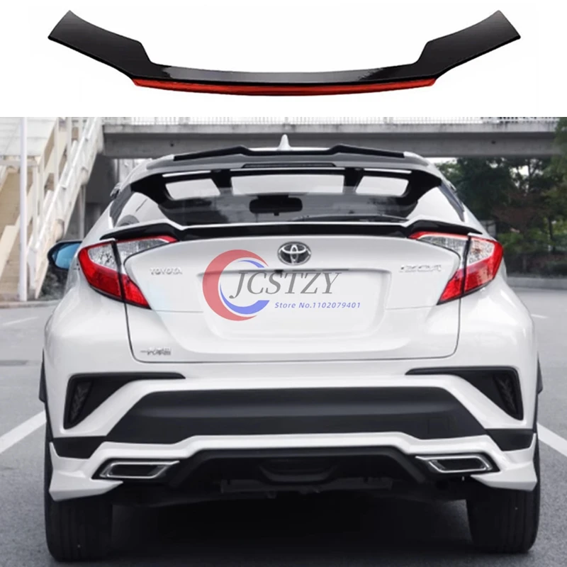 For Toyota CHR C-HR 2016 2017 2018 2019 2020 2021 High Quality ABS Material Car Rear Trunk Wing Sport Accessories Body Kit