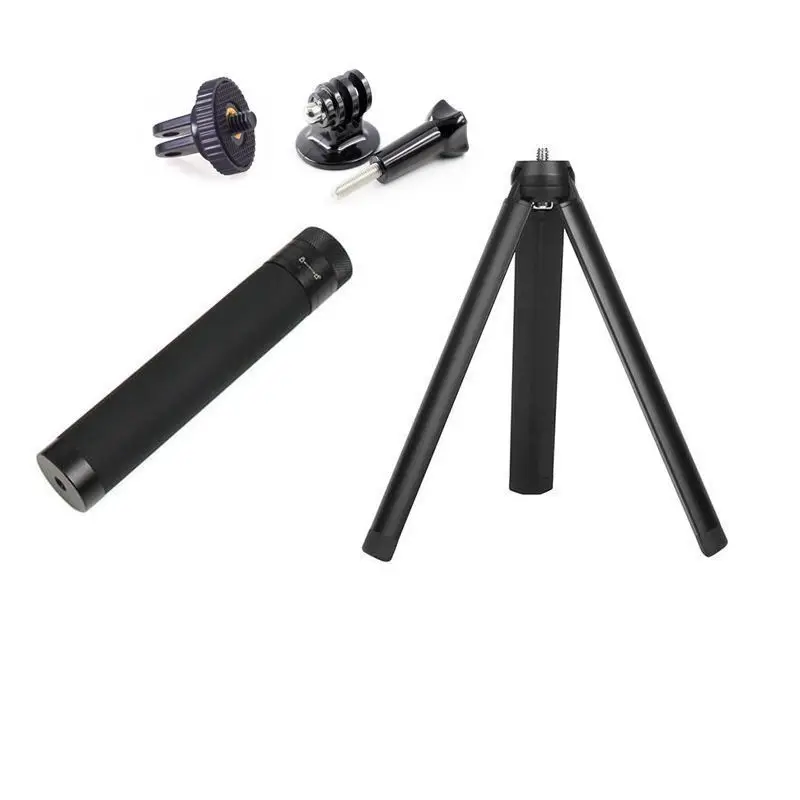 2in1 Portable Telescopic Handheld Stand Selfie Stick Tripod Metal Holder for DJI Osmo Pocket 4 / 3 Camera Gimbal Accessories