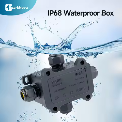 IP68 Waterproof Outdoor Junction Box Electrical Cable Connector 2 3 4 Way Wire Terminal DIY for Outdoor Lighting Garden Solar