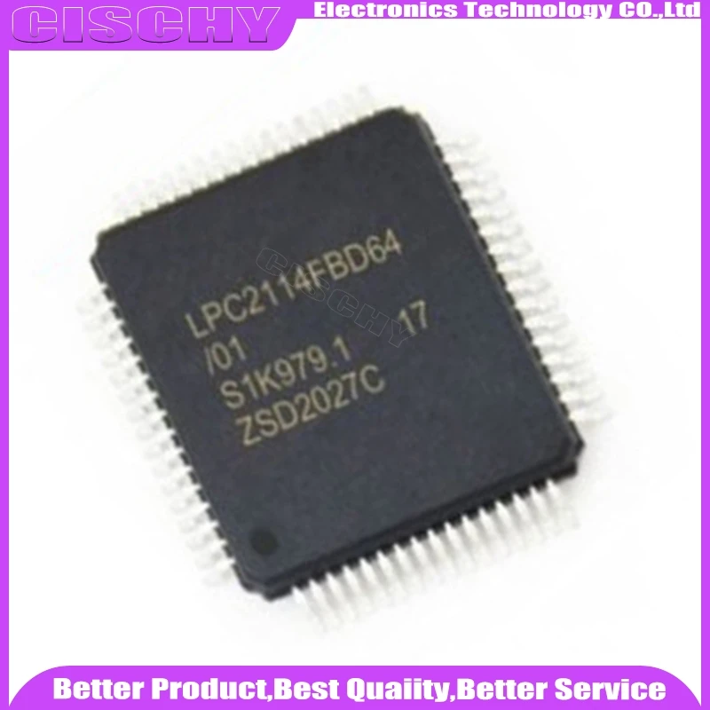 1pcs/lot LPC2114FBD64 LPC2129FBD64 LPC2132FBD64 LPC2148FBD64 LPC2478FBD208 QFP In Stock