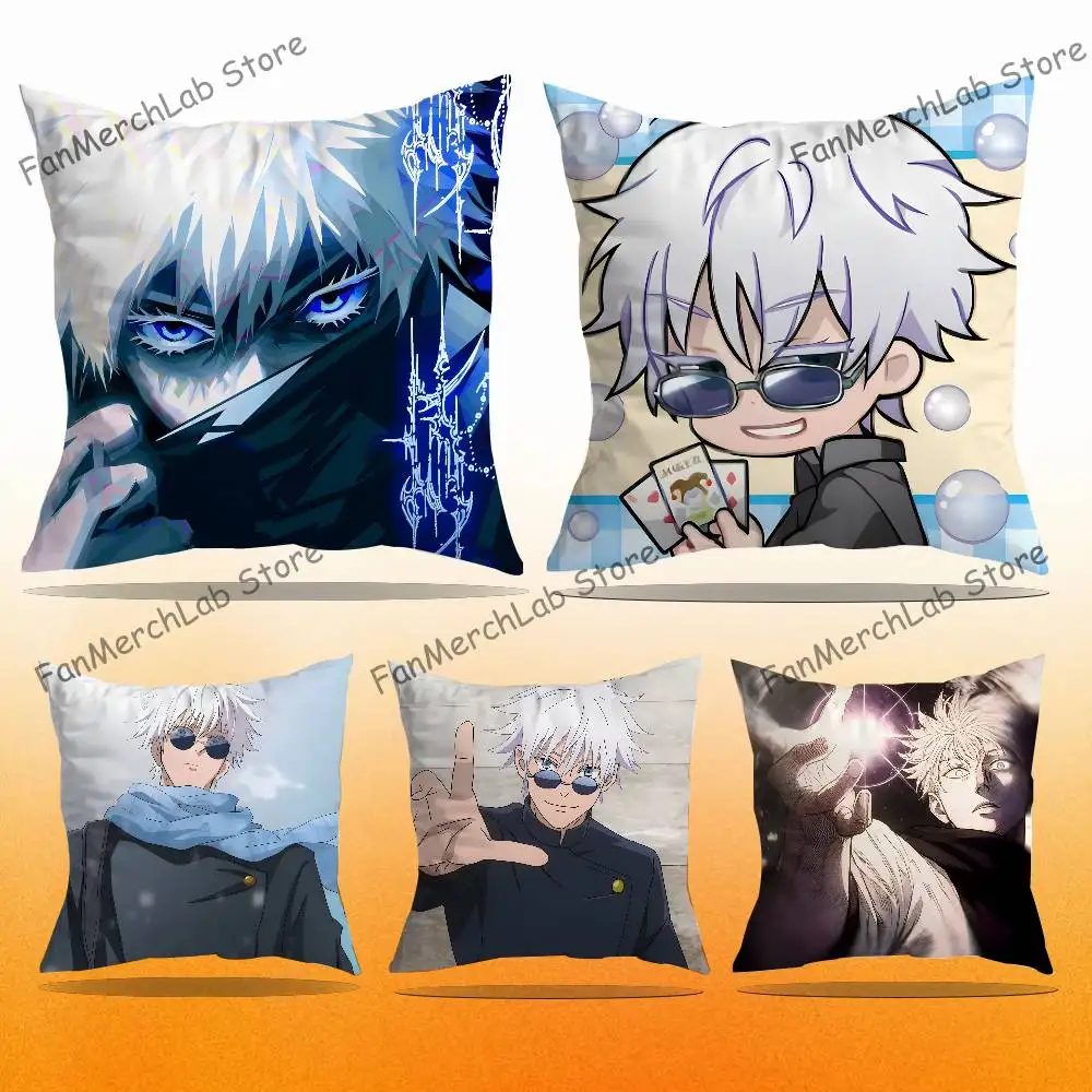 S-Satoru G-Gojo Anime Pillow Case Ultra Soft Skin Friendly Fabric Cloud Like Comfort & Concealed Zipper