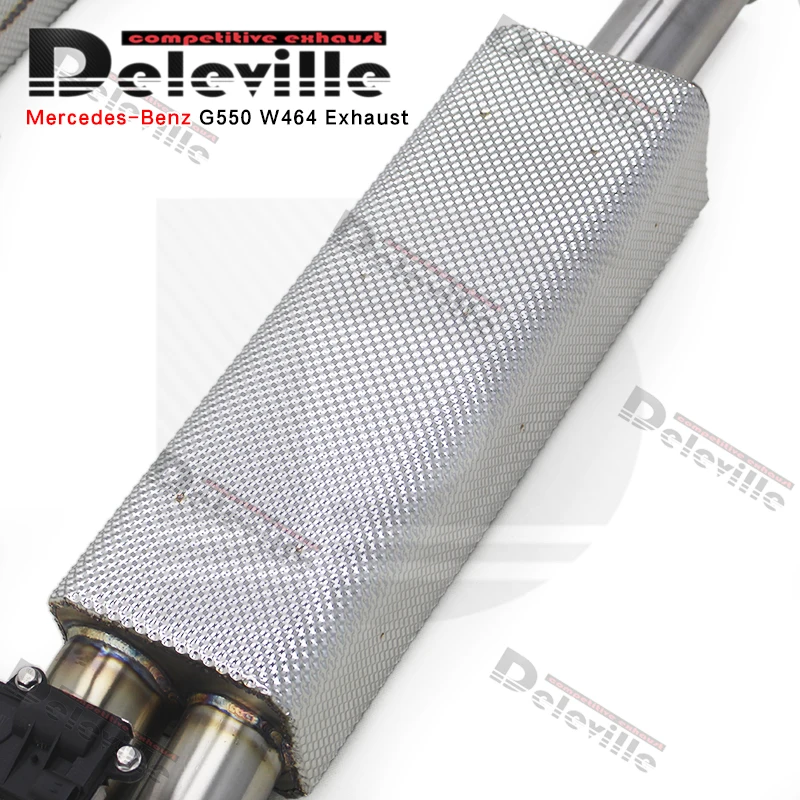 OBM Stainless Steel Exhaust Pipe For Mercedes-Benz G500 G550 G63 W464 4.0T 2018-2020 Valvetronic Catback Car Exhaust System