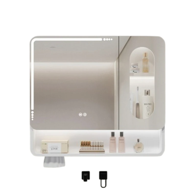 LED Backlit Bathroom Mirror Touch Sensor Anti Fog Dimmable Wall Mounted Heated Frameless Vanity Mirror Bathroom Mirror Cabinet view 6
