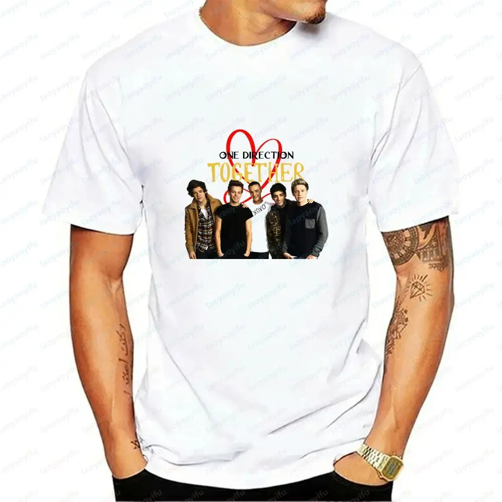 One Direction - (abbreviated As 1D) Summer Casual Versatile Short-sleeved Round-neck T-shirt Suitable for Both Men and Women