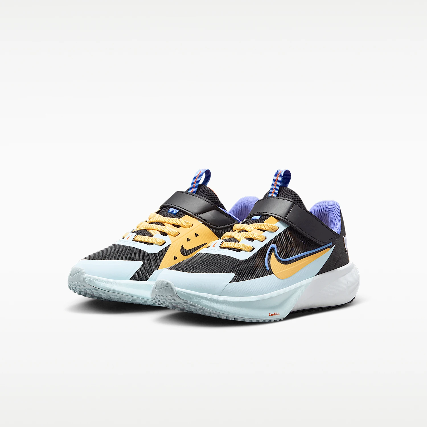 Tênis esportivos retrô de corte baixo com velcro para crianças, genuínos da Nike, para quatro estações, IR7578-071.