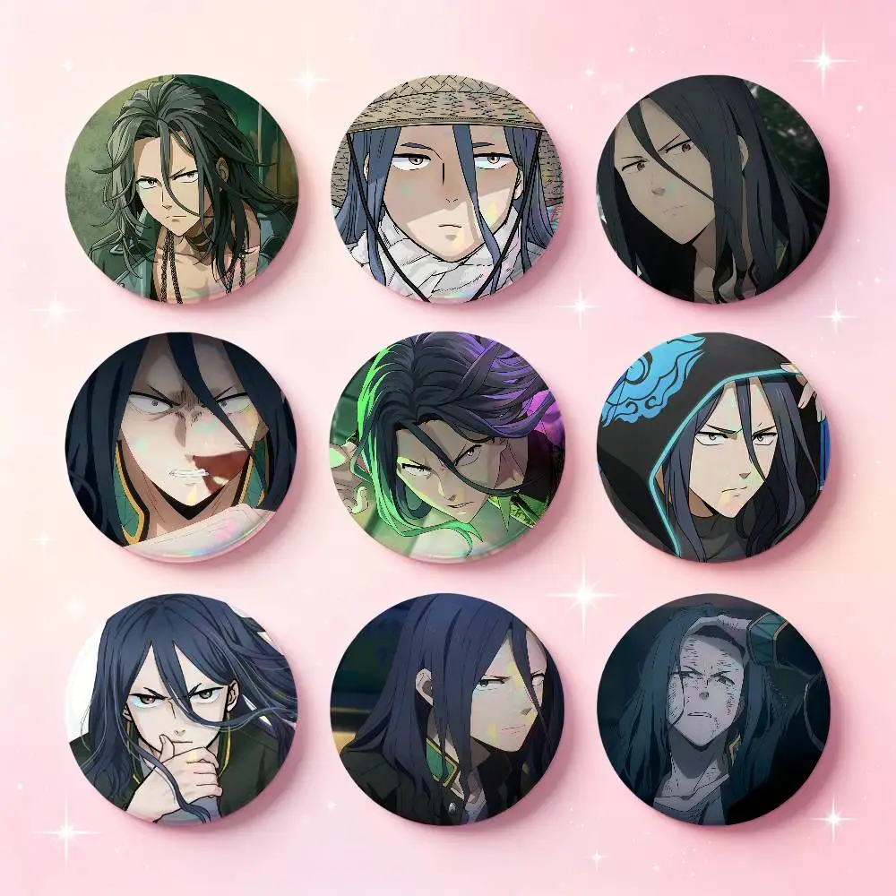 Kyoutarou Sugishita Anime Figure Badges Button Round Creative Pin Brooch Badge Bag Decor Accessories Fans Collect Friends Gifts