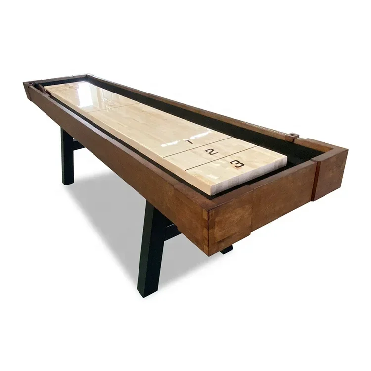 2026 Factory Price 9-Foot Shuffleboard Table Portable Indoor Outdoor Arcade Game for Home Entertainment