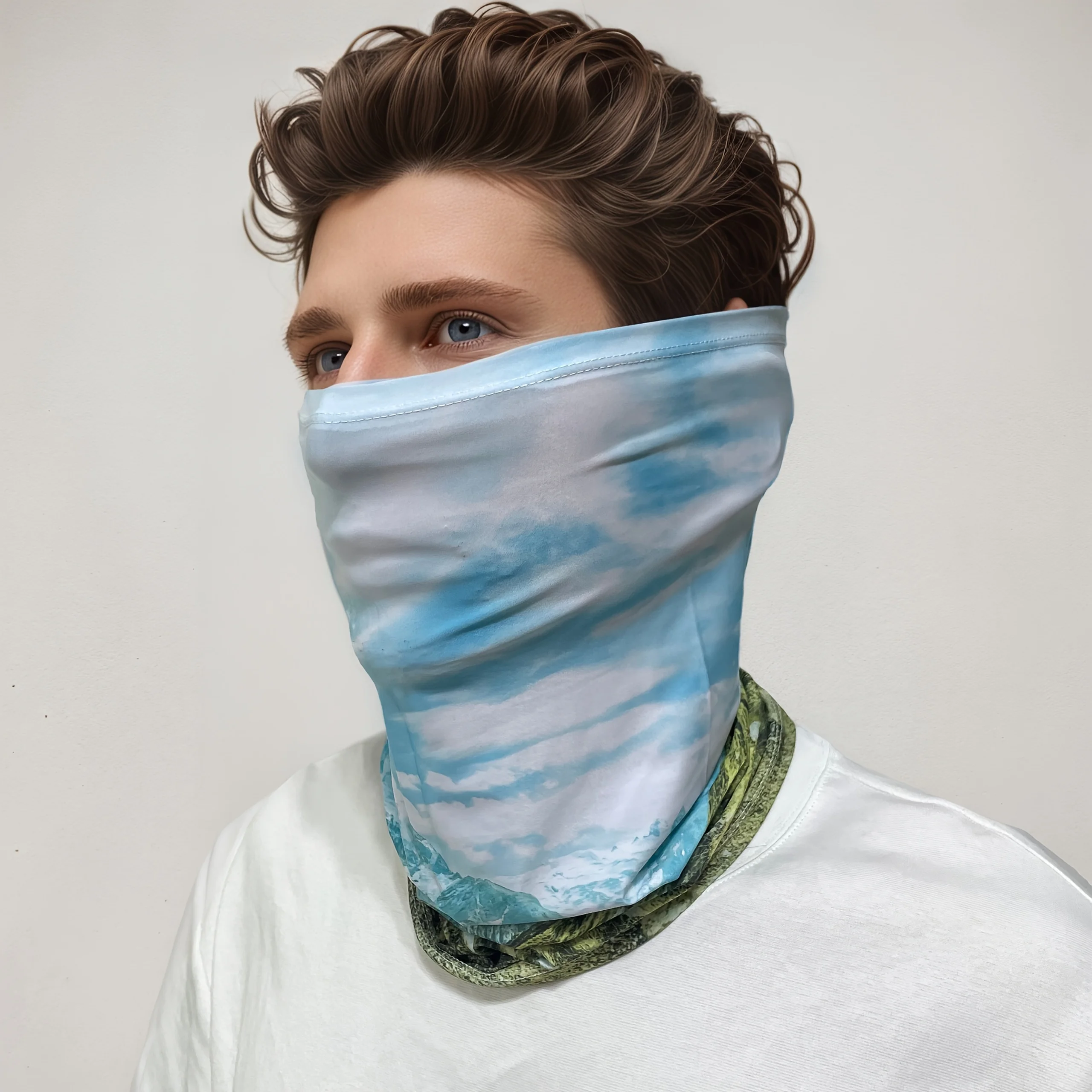 Multi-functional reflective neck warm cap mask - suitable for outdoor cycling skiing etc - a windproof and warm neck cover mask